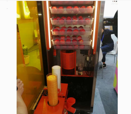 оплата примечания монетки машины Juicer плода 800W электрическая оранжевая с системой охлаждения