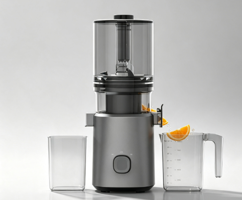 Соковыжималка Fresh Smart HJ303 с широким желобом и медленным отжимом – революция в приготовлении соков из цельных фруктов с желобом 155 мм, бункером 2400 мл, холодным отжимом 200 Вт и самоочисткой для настоящих ценителей сока