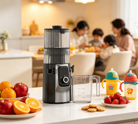 Медленная соковыжималка Fresh Smart HJ102C – соковыжималка, которая делает здоровый образ жизни приятным благодаря 3 регулируемым скоростям, широкому желобу 135 мм, холодному отжиму мощностью 200 Вт и самоочистке