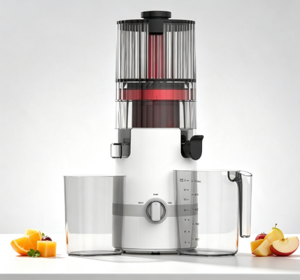 Низкоскоростная соковыжималка HJ102B Fresh Smart – единственная соковыжималка, которая понравится вашей семье, с желобом 135 мм, холодным отжимом 200 Вт, самоочисткой и интеллектуальной системой безопасности
