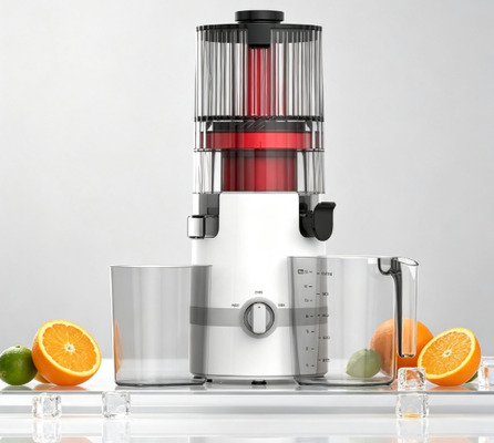 Низкоскоростная соковыжималка Fresh Smart HJ102B – Ваш путь к более здоровой семье с широким загрузочным желобом 135 мм, холодным отжимом 200 Вт, самоочисткой и умным замком безопасности
