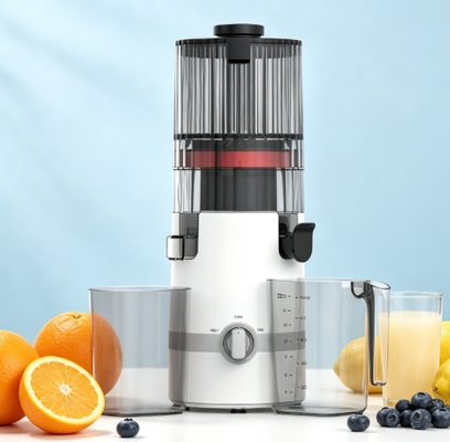 Низкоскоростная соковыжималка Fresh Smart HJ102B – Сделайте каждое утро особенным с желобом 135 мм, холодным отжимом 200 Вт, самоочисткой и безопасной блокировкой для детей