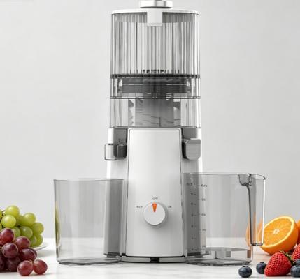 Соковыжималка Fresh Smart HJ102A с медленным отжимом – превратите целые фрукты в жидкое золото за секунды, холодный отжим 55 об/мин, широкая горловина 135 мм, самоочистка