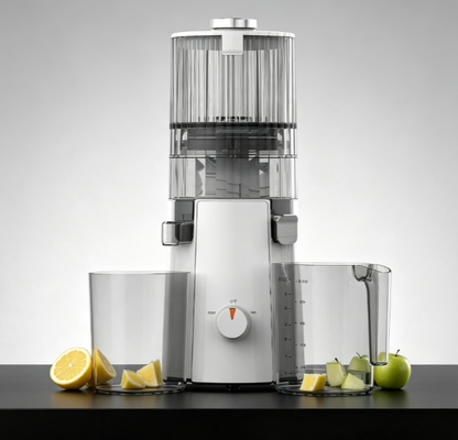 Соковыжималка для медленного отжима Fresh Smart HJ102A для путешествий и мобильного образа жизни – легкая портативная выжимка мощностью 200 Вт с широким желобом 135 мм, двухвольтовая глобальная совместимость для здорового питания на ходу