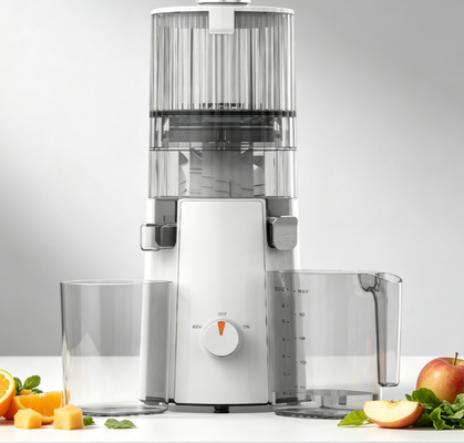 Низкоскоростная шнековая соковыжималка Fresh Smart HJ102A коммерческого класса – профессиональная экстракторная машина мощностью 200 Вт с широким загрузочным желобом 135 мм, высоконагруженным двигателем 55 об/мин, без BPA для ежедневного использования в больших объемах