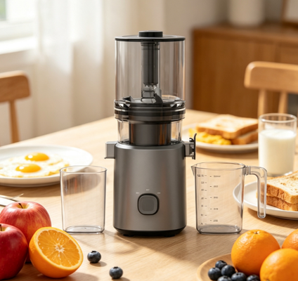 Соковыжималка Fresh Smart HJ303 с медленным отжимом — без догадок. Без сомнений. Только уверенность.