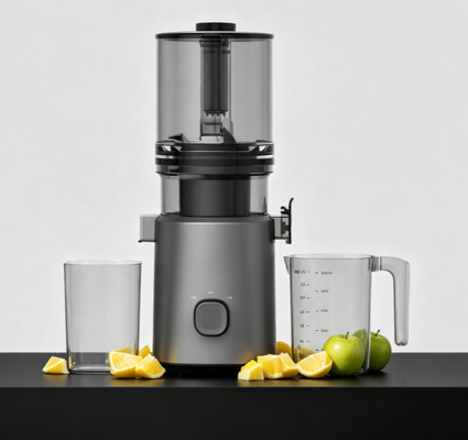 Соковыжималка Fresh Smart HJ303 с медленным отжимом — от фруктов к стакану. Без остановок. Без запусков. Просто поток.