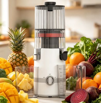 Соковыжималка для холодной прессовки Fresh Smart HJ102B — экстрактор для цельных фруктов с двигателем постоянного тока мощностью 200 Вт
